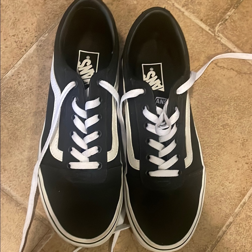 Vans Black and White Old Skool Sneakers